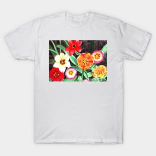 Colorful Spring tulips T-Shirt